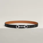 Lady Rider belt buckle & Hermès sur Mer reversible leather strap 24 mm